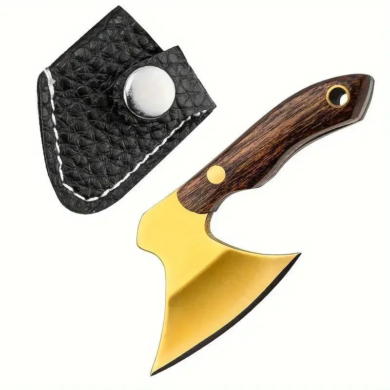 Mini Stainless Steel Small Axe Portable Key Chain, Small Kitchen Knife Disassembly Gift Key Pendant Decoration, Outdoor Tool