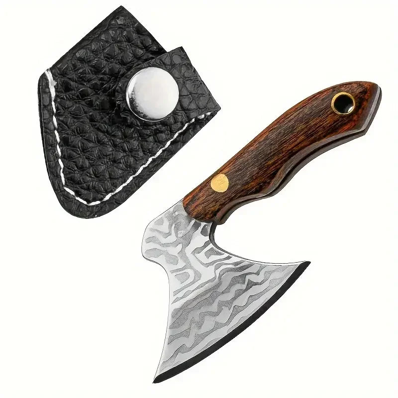 Mini Stainless Steel Small Axe Portable Key Chain, Small Kitchen Knife Disassembly Gift Key Pendant Decoration, Outdoor Tool