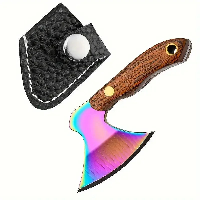 Mini Stainless Steel Small Axe Portable Key Chain, Small Kitchen Knife Disassembly Gift Key Pendant Decoration, Outdoor Tool