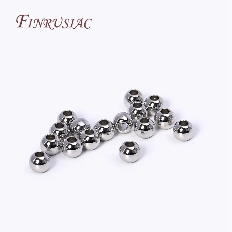 18K Gold Plated Spacer Beads For Jewelry Making,Separators For Bead,2mm-6mm Bracelets Beads,Jewelry Bead DIY Accessories