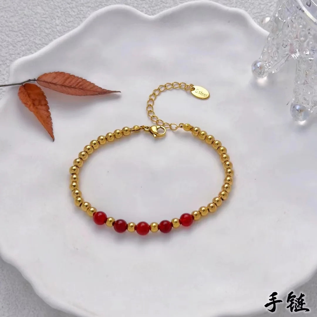 18K Gold Plated Spacer Beads For Jewelry Making,Separators For Bead,2mm-6mm Bracelets Beads,Jewelry Bead DIY Accessories