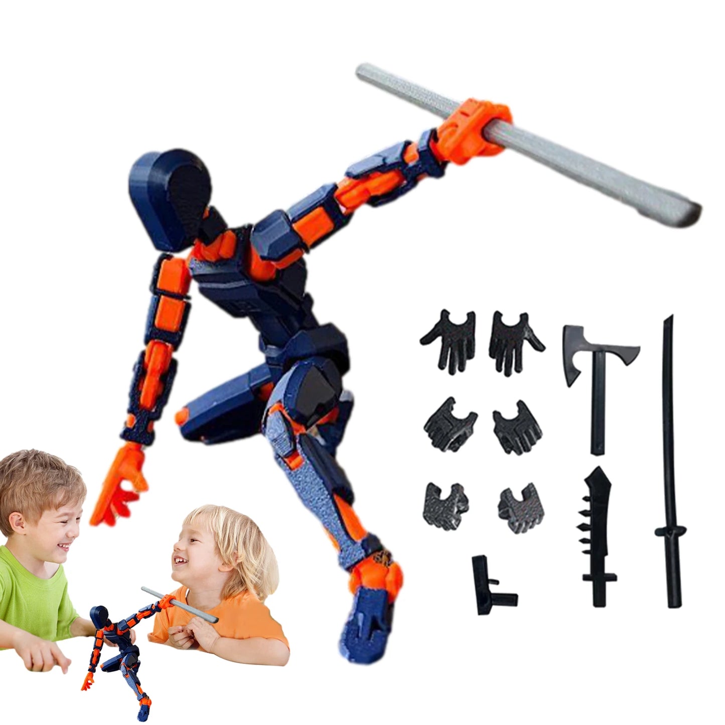 1PCS 13 Joints Figure Articulate Movable Dummy Doll Diy Assembly Toy 3D Printed Action Figure Stop Motion Animation Dummy