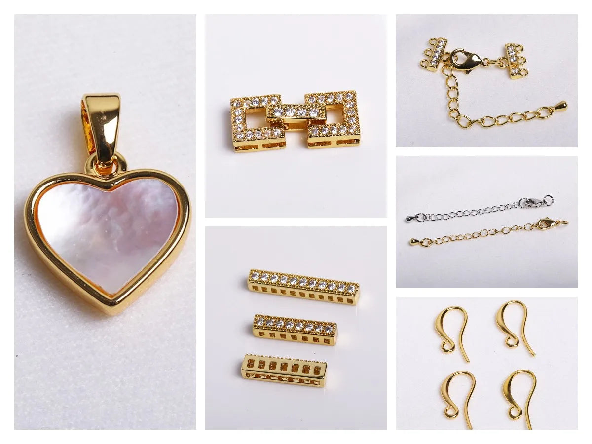 18K Gold Plated Spacer Beads For Jewelry Making,Separators For Bead,2mm-6mm Bracelets Beads,Jewelry Bead DIY Accessories