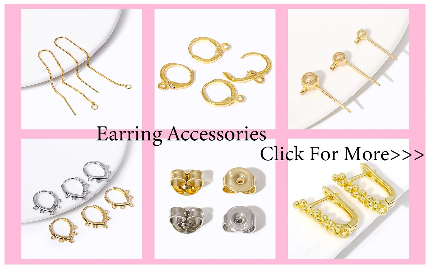 18K Gold Plated Spacer Beads For Jewelry Making,Separators For Bead,2mm-6mm Bracelets Beads,Jewelry Bead DIY Accessories