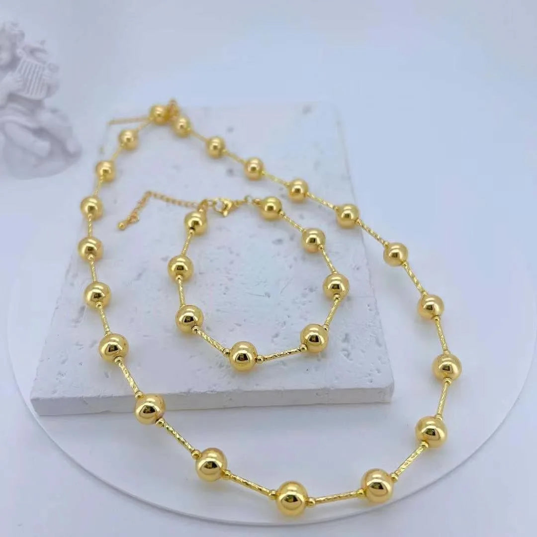 18K Gold Plated Spacer Beads For Jewelry Making,Separators For Bead,2mm-6mm Bracelets Beads,Jewelry Bead DIY Accessories