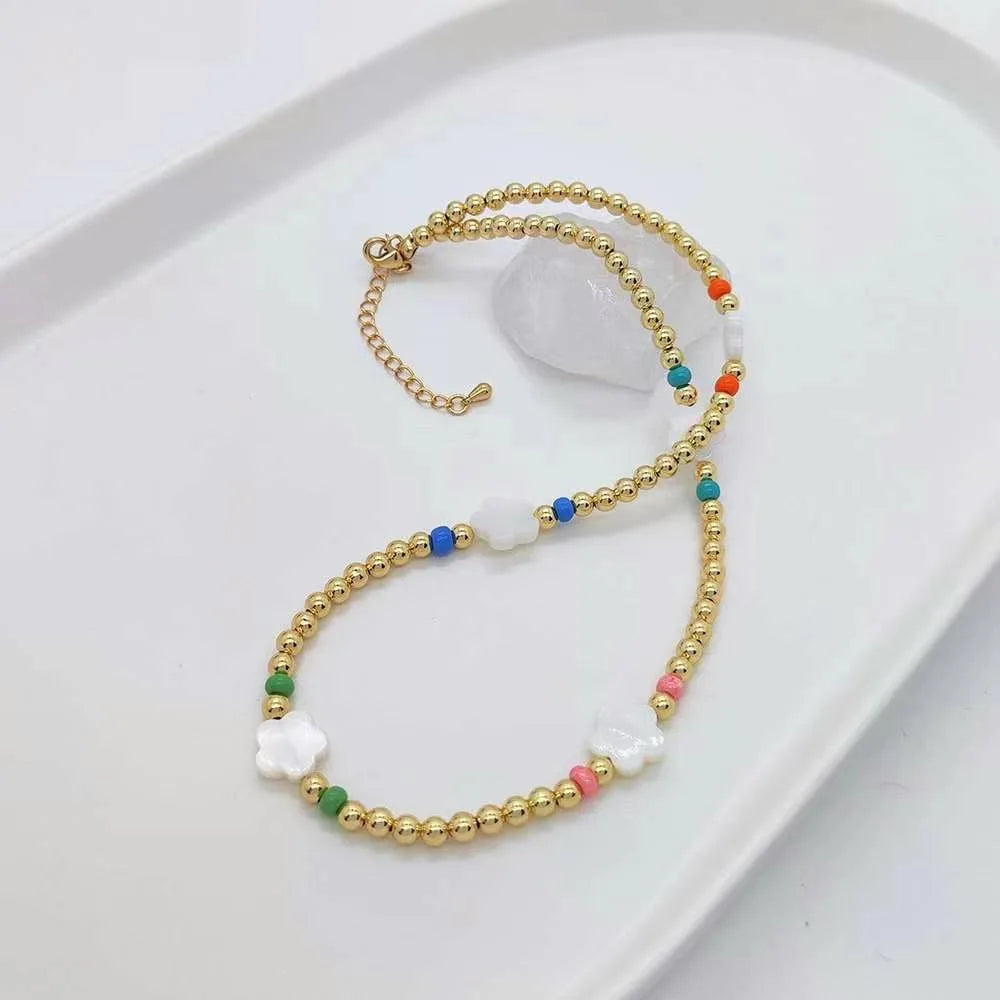 18K Gold Plated Spacer Beads For Jewelry Making,Separators For Bead,2mm-6mm Bracelets Beads,Jewelry Bead DIY Accessories
