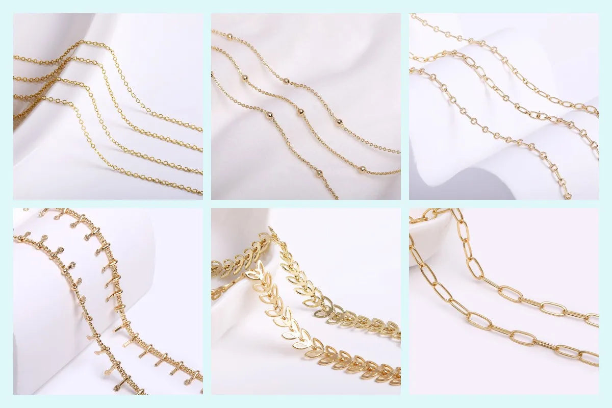 18K Gold Plated Spacer Beads For Jewelry Making,Separators For Bead,2mm-6mm Bracelets Beads,Jewelry Bead DIY Accessories